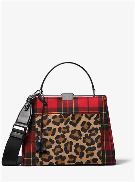 michael kors simone bag|Simone Tartan and Leopard Top.